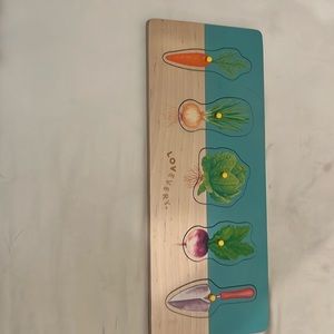 Lovevery gardening puzzle for Months 16, 17, 18